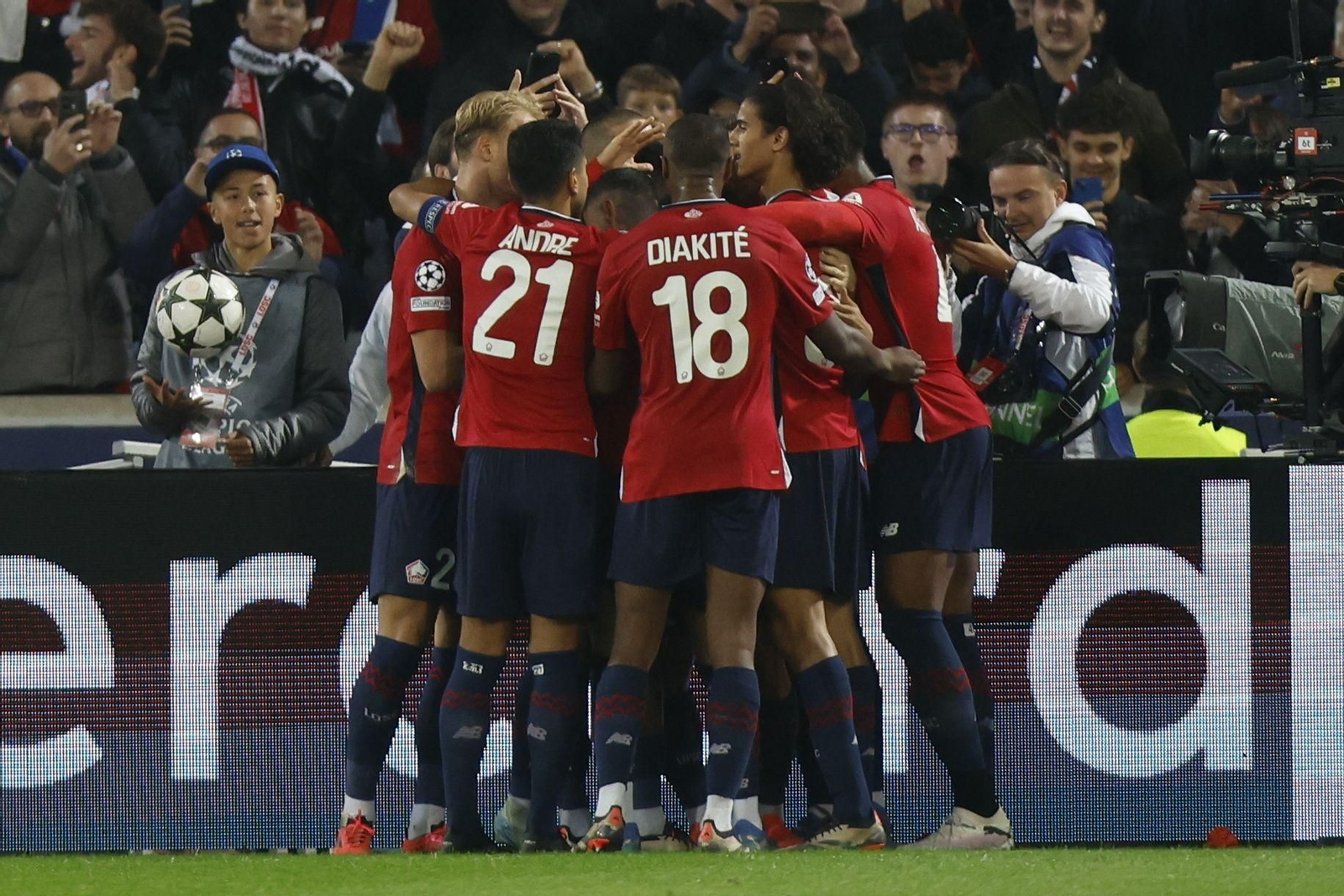 El Lille-Real Madrid, en fotos