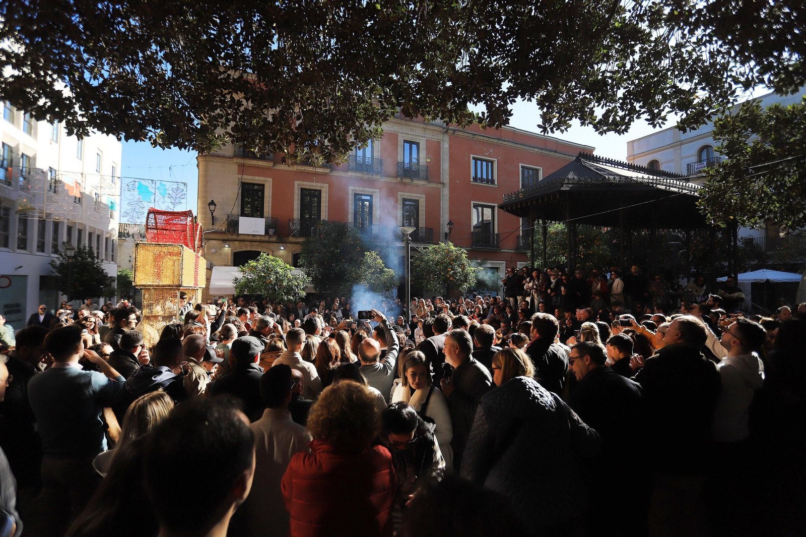 Zambomba en la Alameda del Banco, el año pasado.