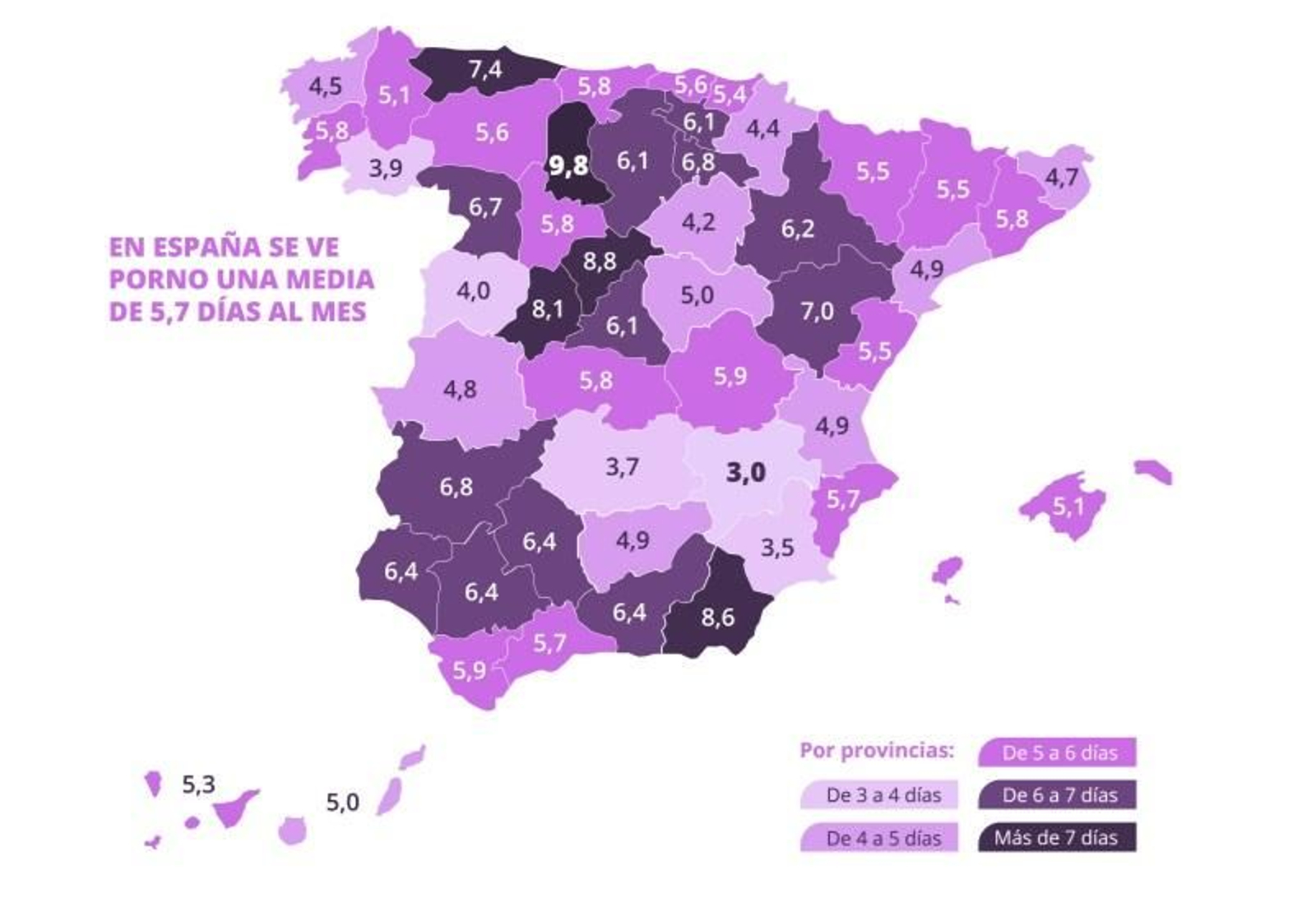 El mapa del porno.
