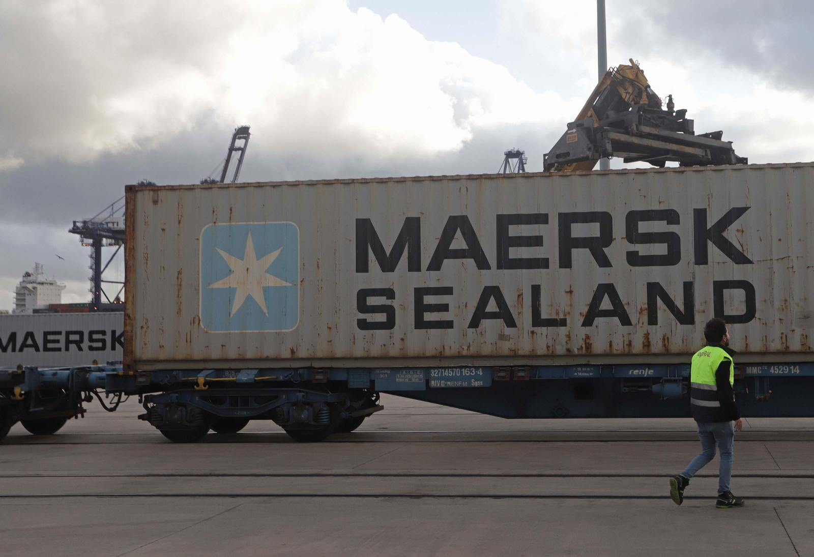 Un contenedor de mercancías.