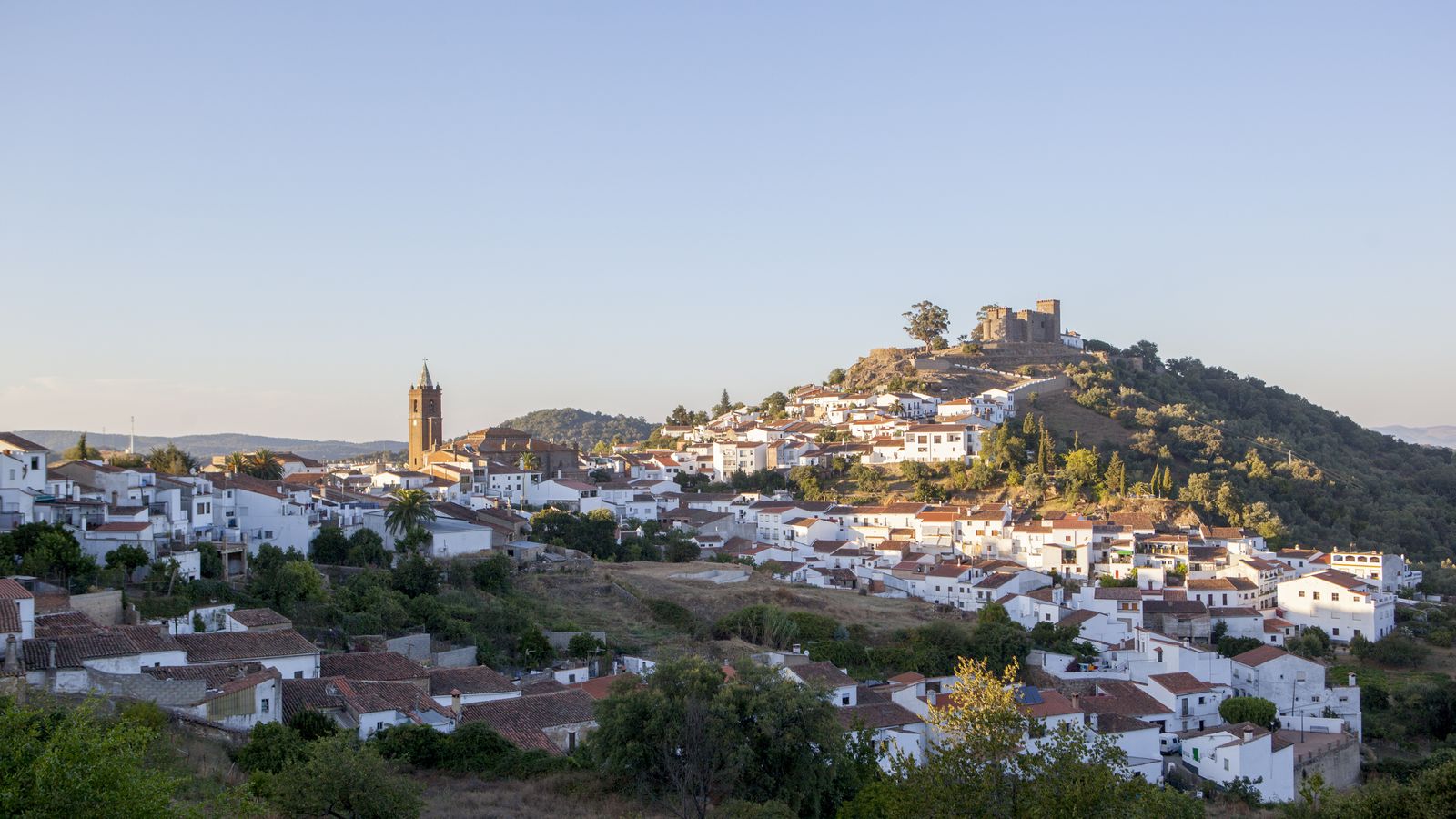 Una vista panorámica de Cortegana