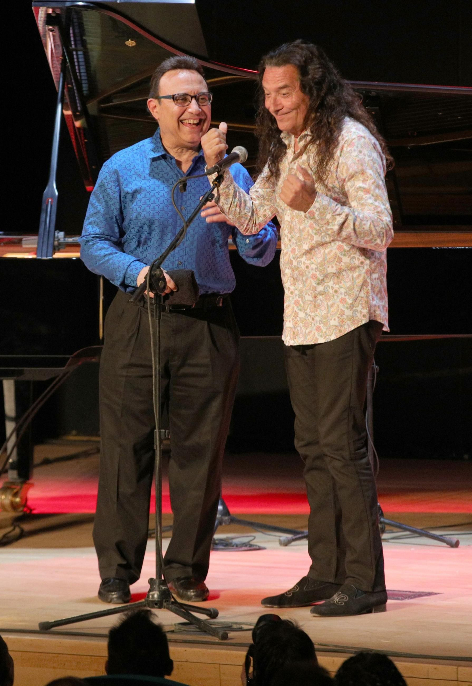 Ambos artistas volvieron a demostrar su complicidad en el escenario