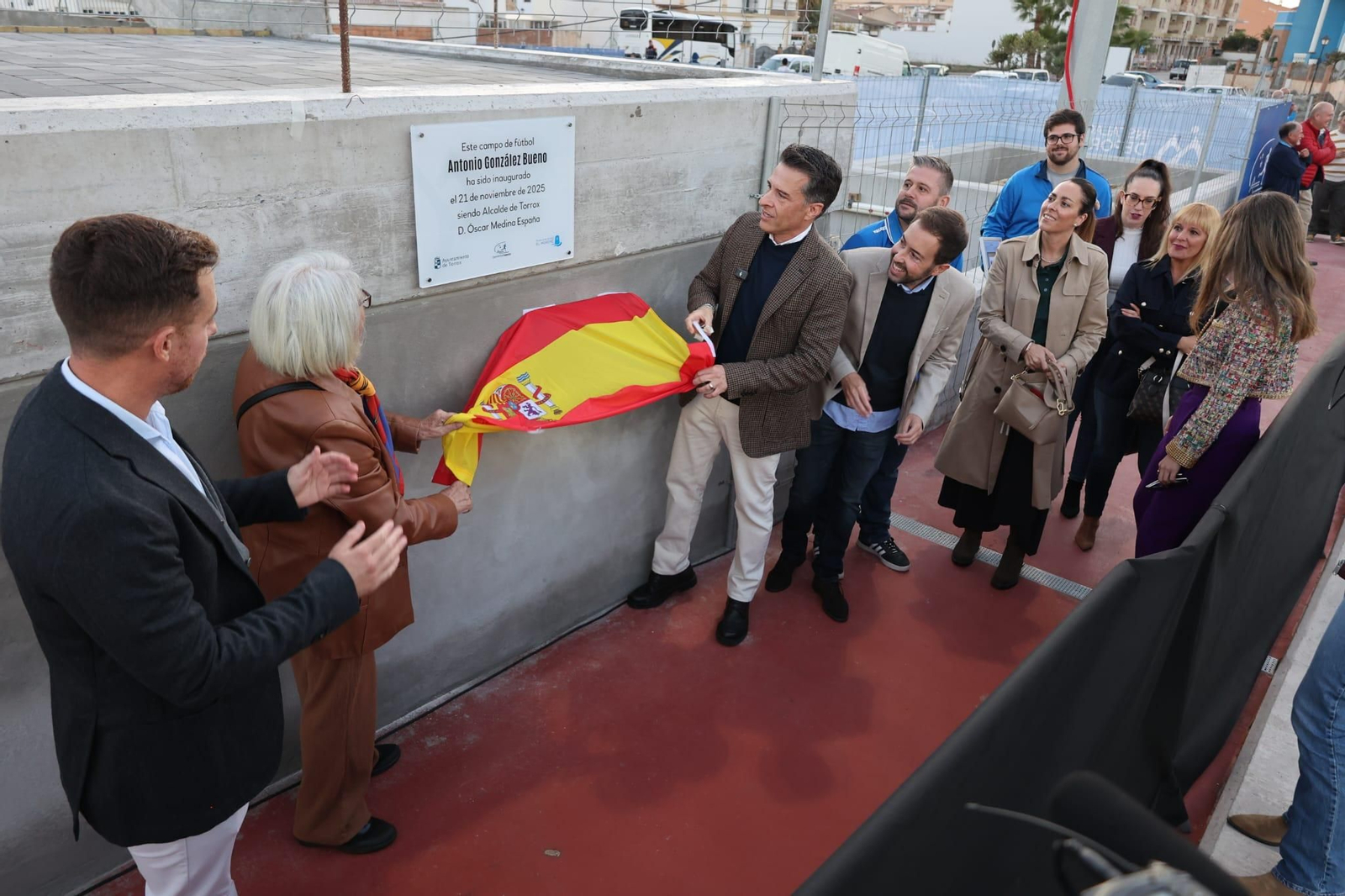 Inauguración del campo de fútbol "Antonio González" de El Morche.