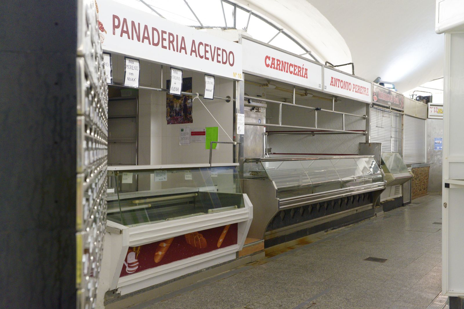 Fotos de los mercados de la comarca en cuarentena