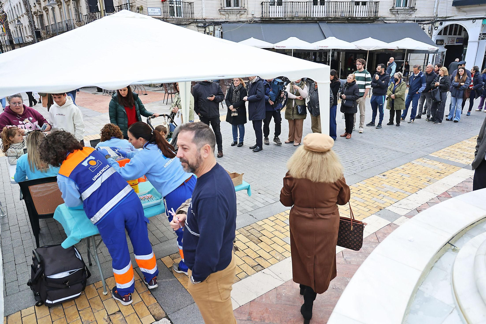 Imágenes de la jornada de vacunación sin cita frente a la gripe y el Covid-19