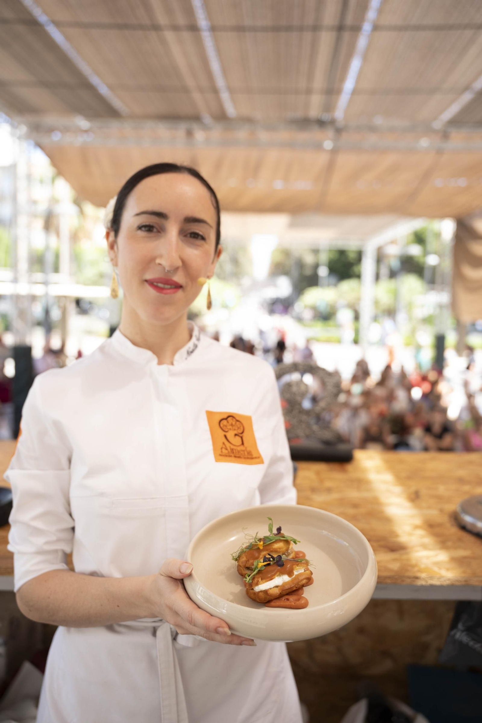Las mejores imágenes del showcooking de Noelia Carrión  en la Feria de Almería