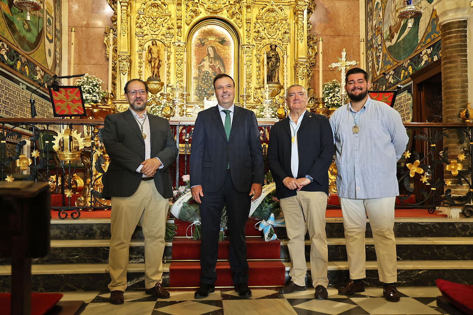 Imágenes de la ofrenda floral a la Virgen de La Cinta