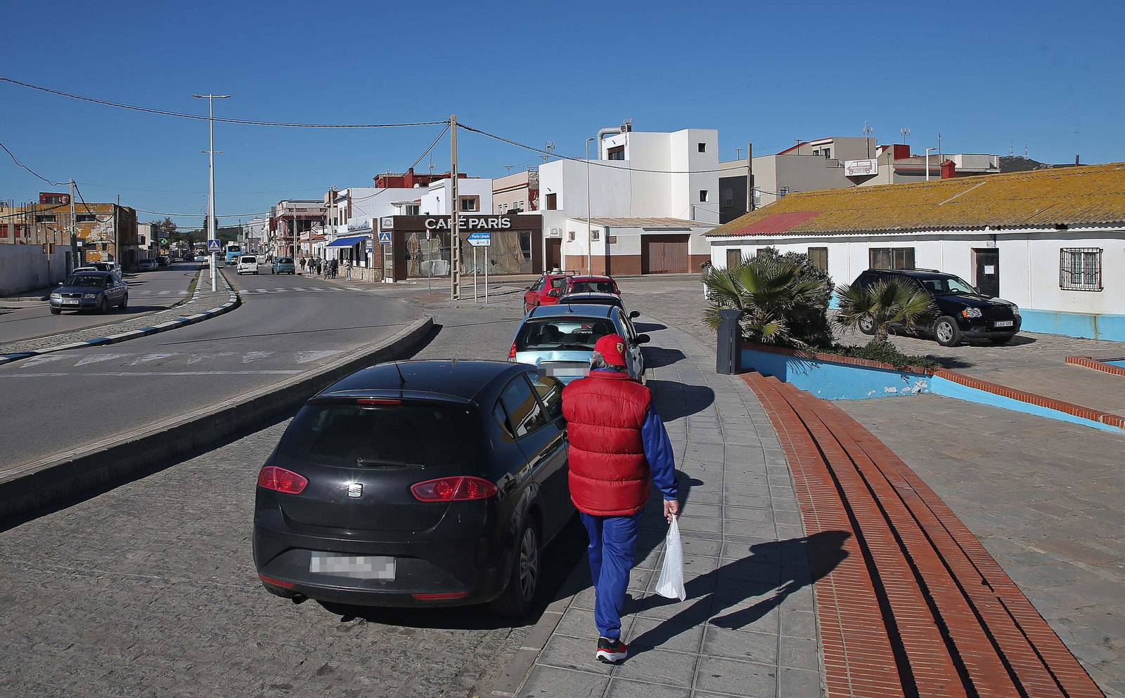 La calle Cartagena de La Atunara, en La Línea.