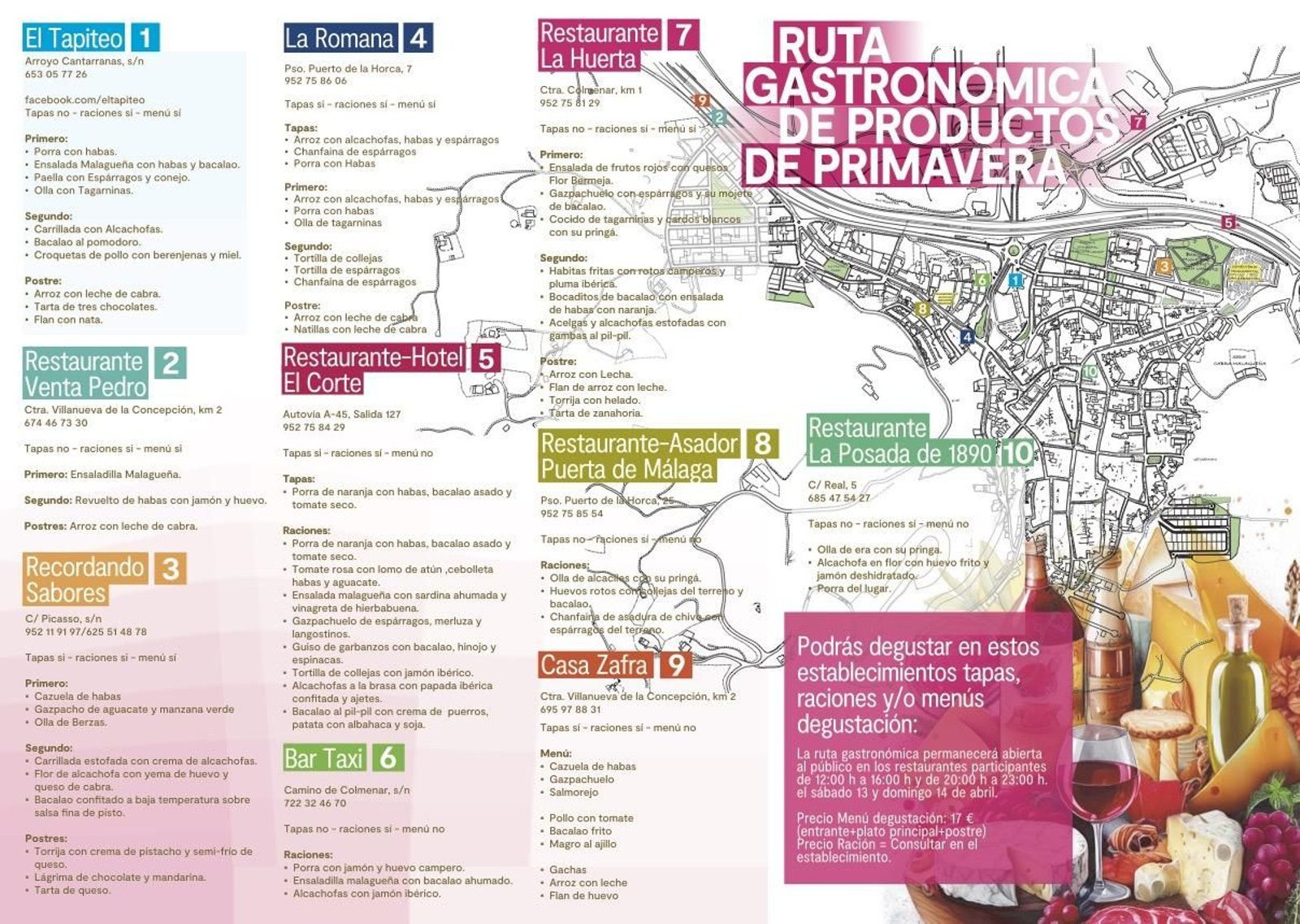 La rutaa gastronómica.