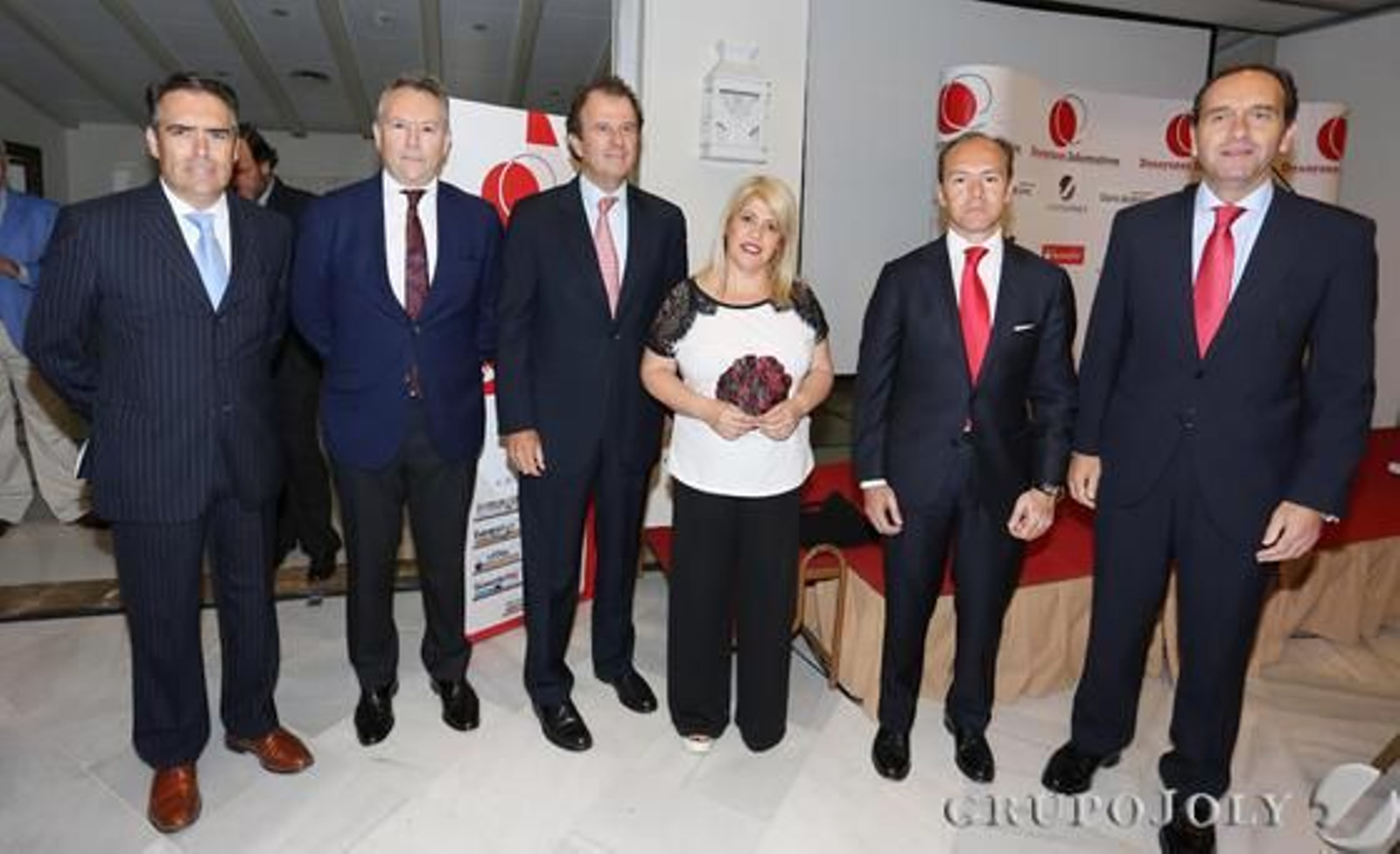 Rafael Navas, José Joly, Ignacio Osborne, la alcaldesa Mamen Sánchez, Rami Aboukhair y Alberto Delgado.  Foto: Pascual · Vanesa Lobo