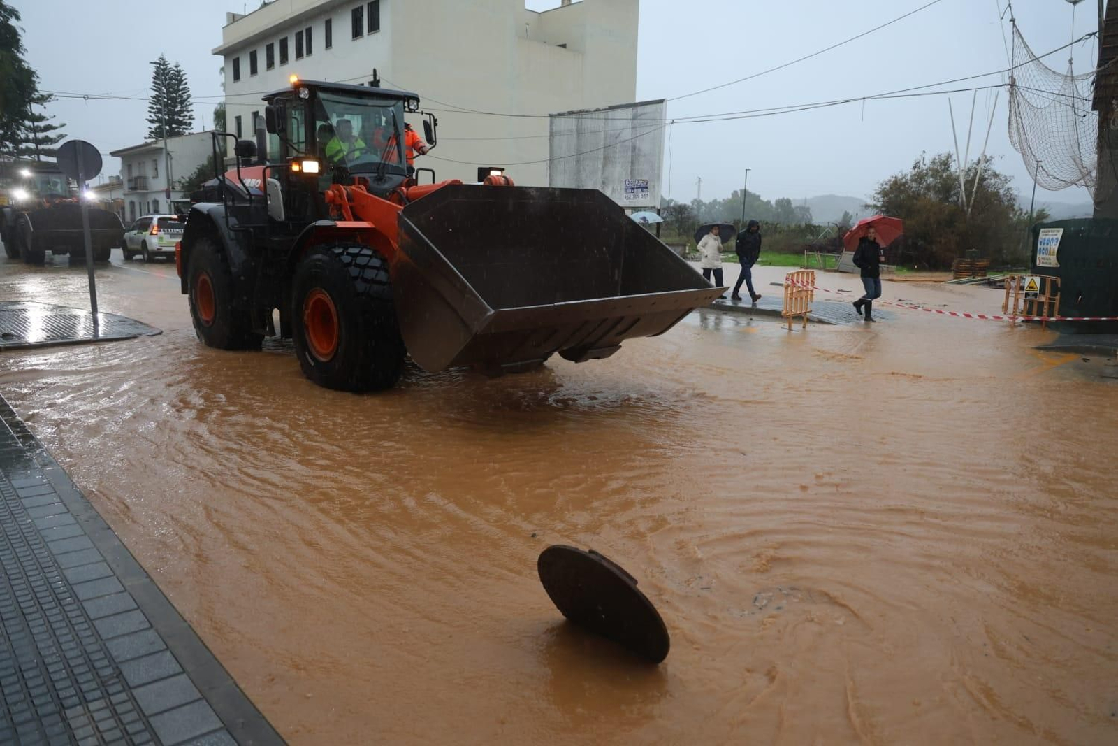 Campanillas, inundada al paso de la DANA por Málaga