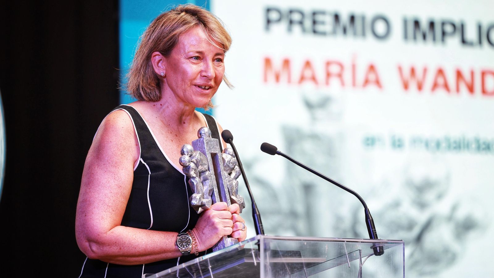 María Wandosell Alcina, durante su discurso de agradecimientos.
