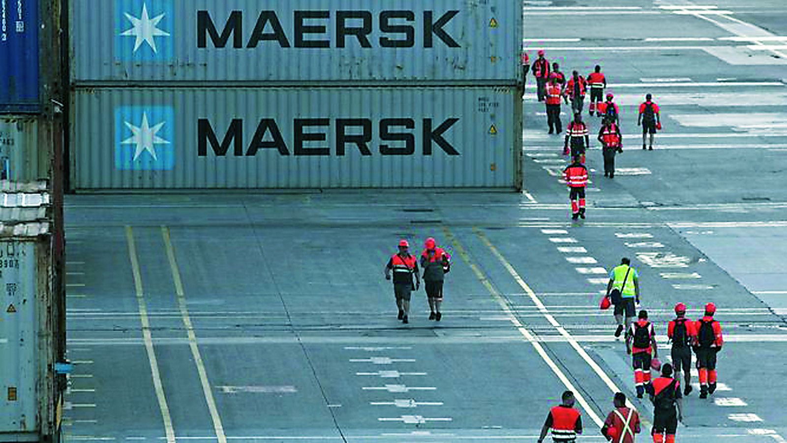 Estibadores en el Puerto de Algeciras.