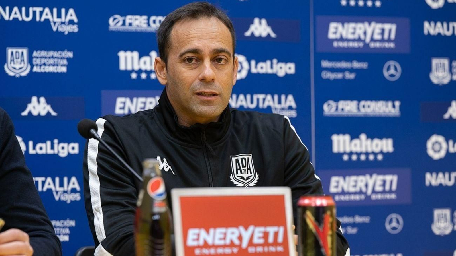 Fran Fernández, en la sala de prensa del Santo Domingo de Alcorcón.