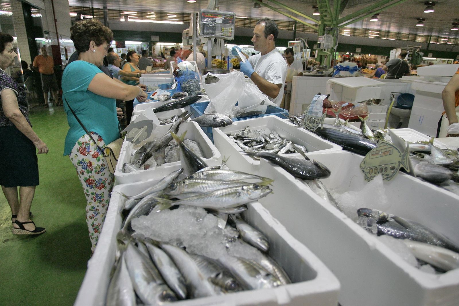 Puesto de pescado del Mercado de Los Ángeles