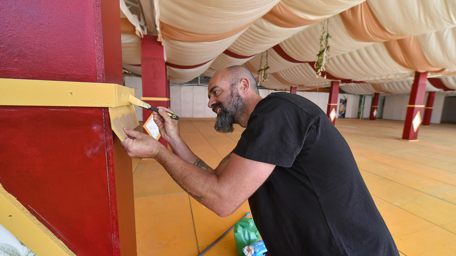 El montaje de la Feria Real de Algeciras 2023 en imagenes