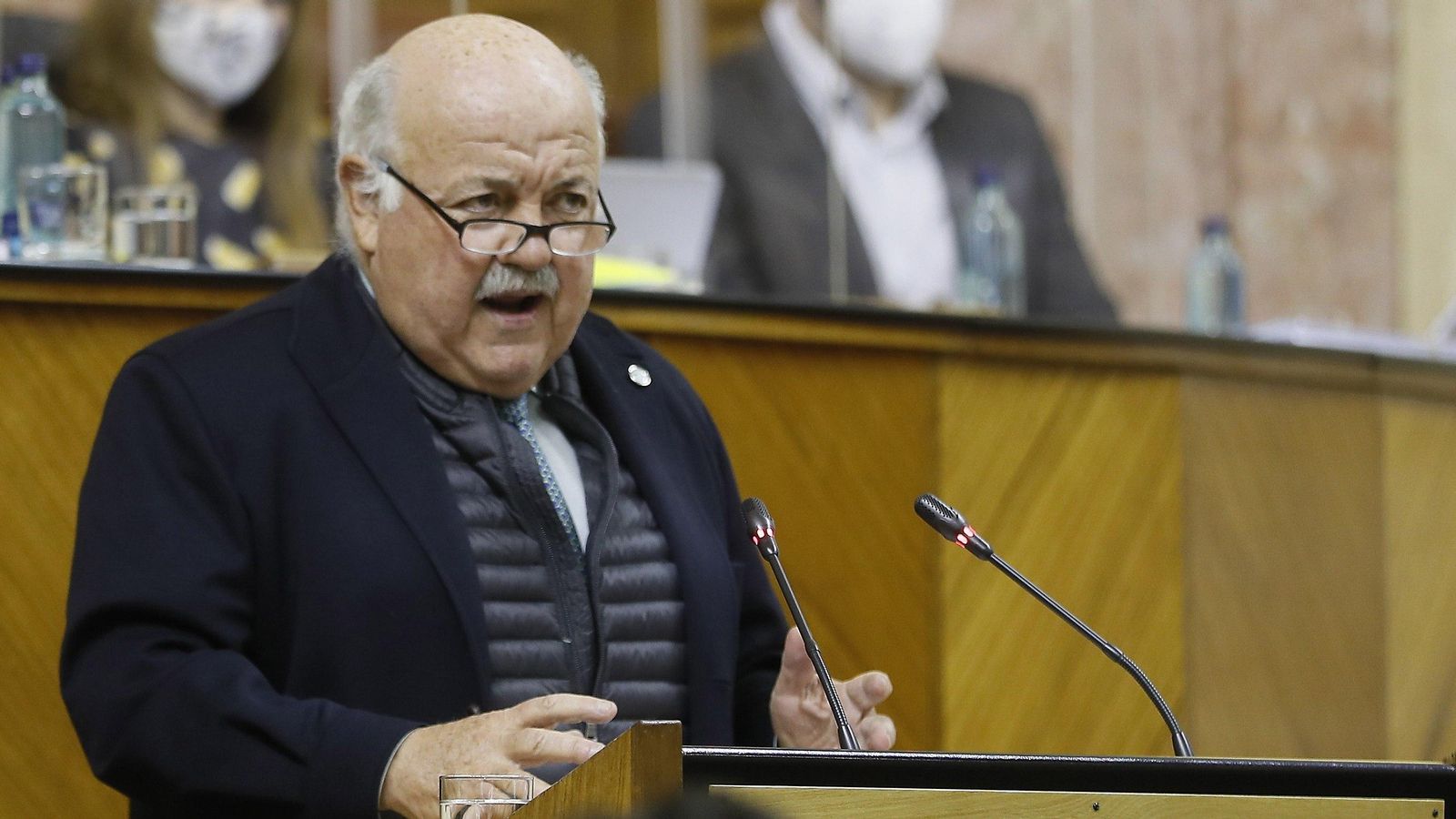 El consejero de Salud y Familia, Jesús Aguirre.