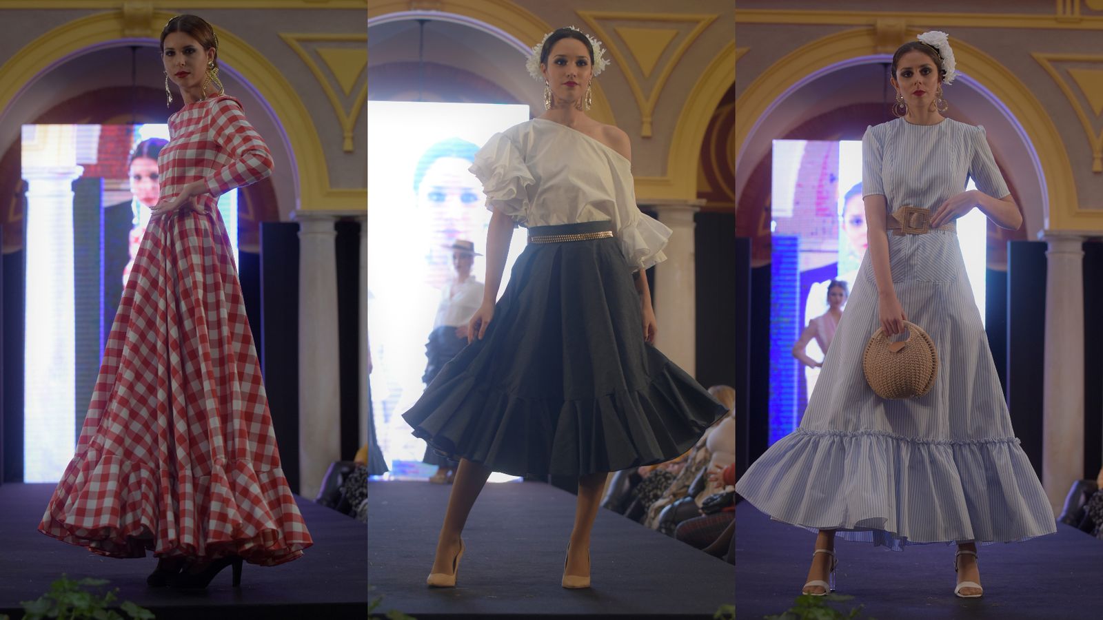 Desfile de Úrsula Sánchez en Huelva Flamenca 2020 / FOTO: ALEJANDRO DELGADO