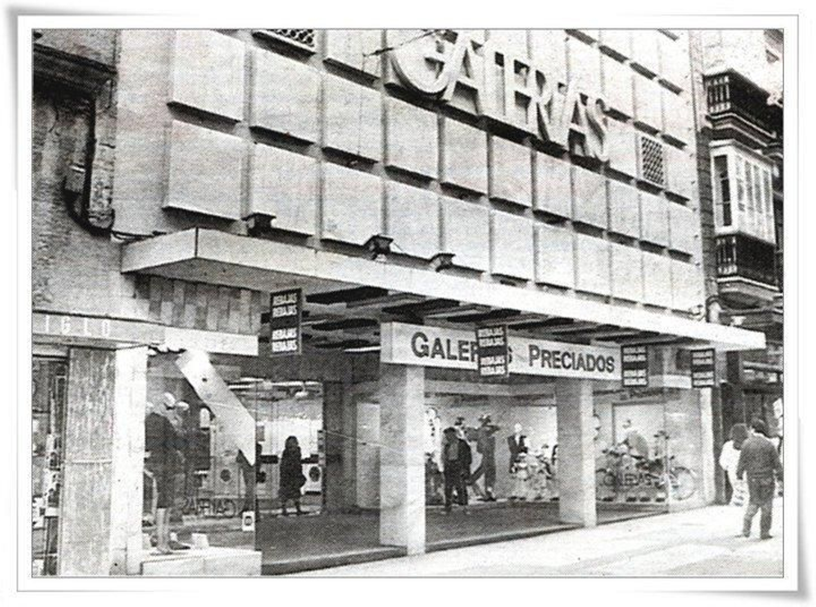 Galerías Preciados en el centro de Cádiz Imágenes de Cádiz que nunca volverán a verse