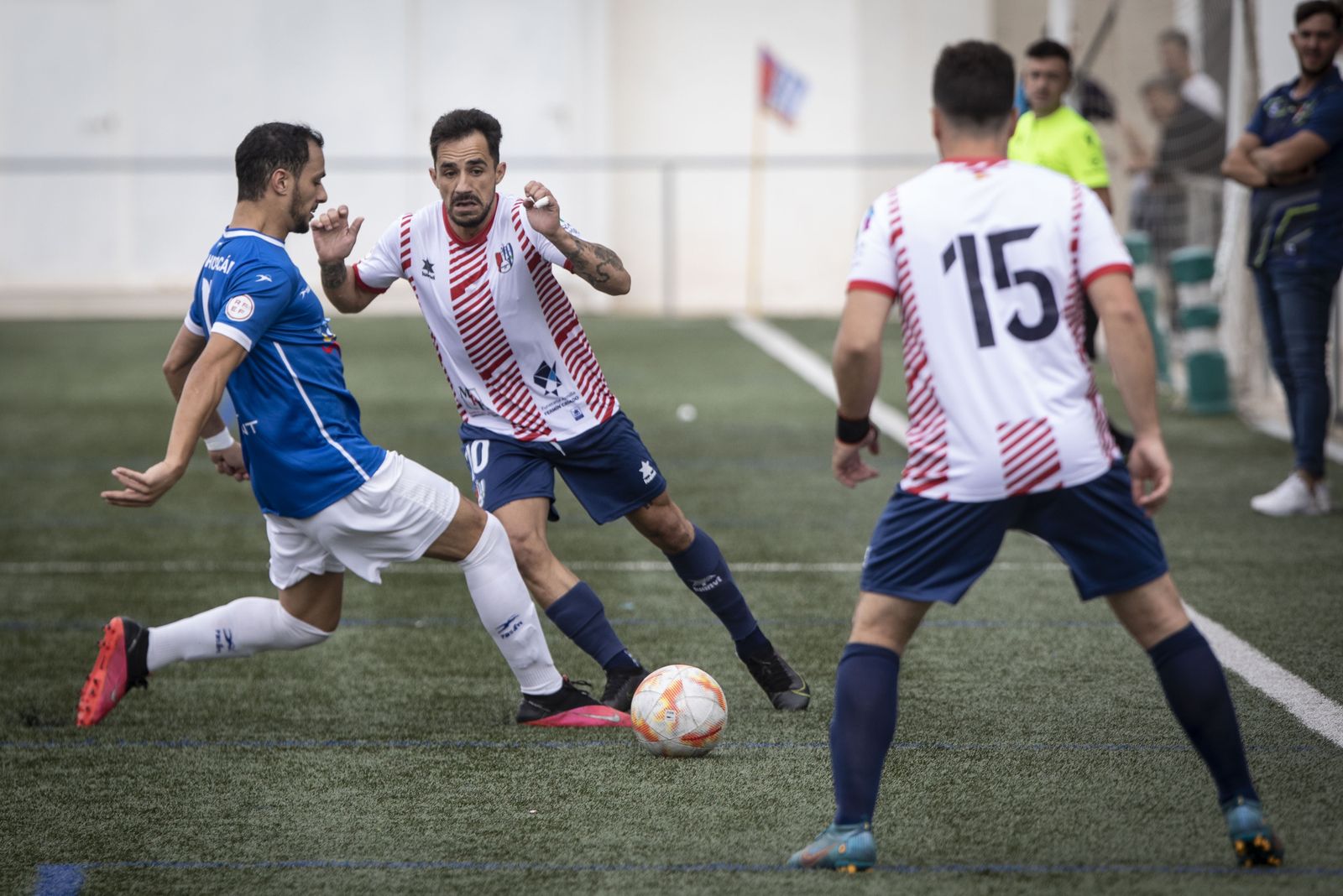 Imagen del encuentro entre el Arenas y el Huracán Melilla.