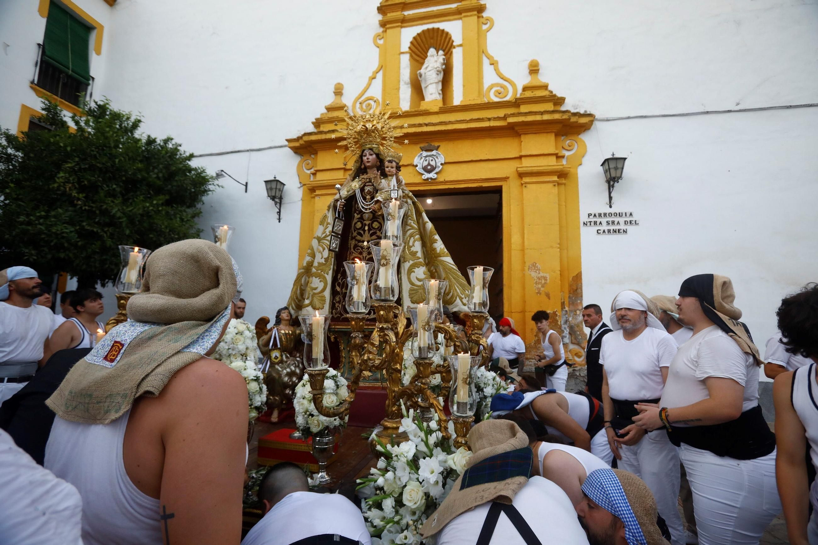 La procesión de la Virgen del Carmen de Puerta Nueva de Córdoba, en imágenes
