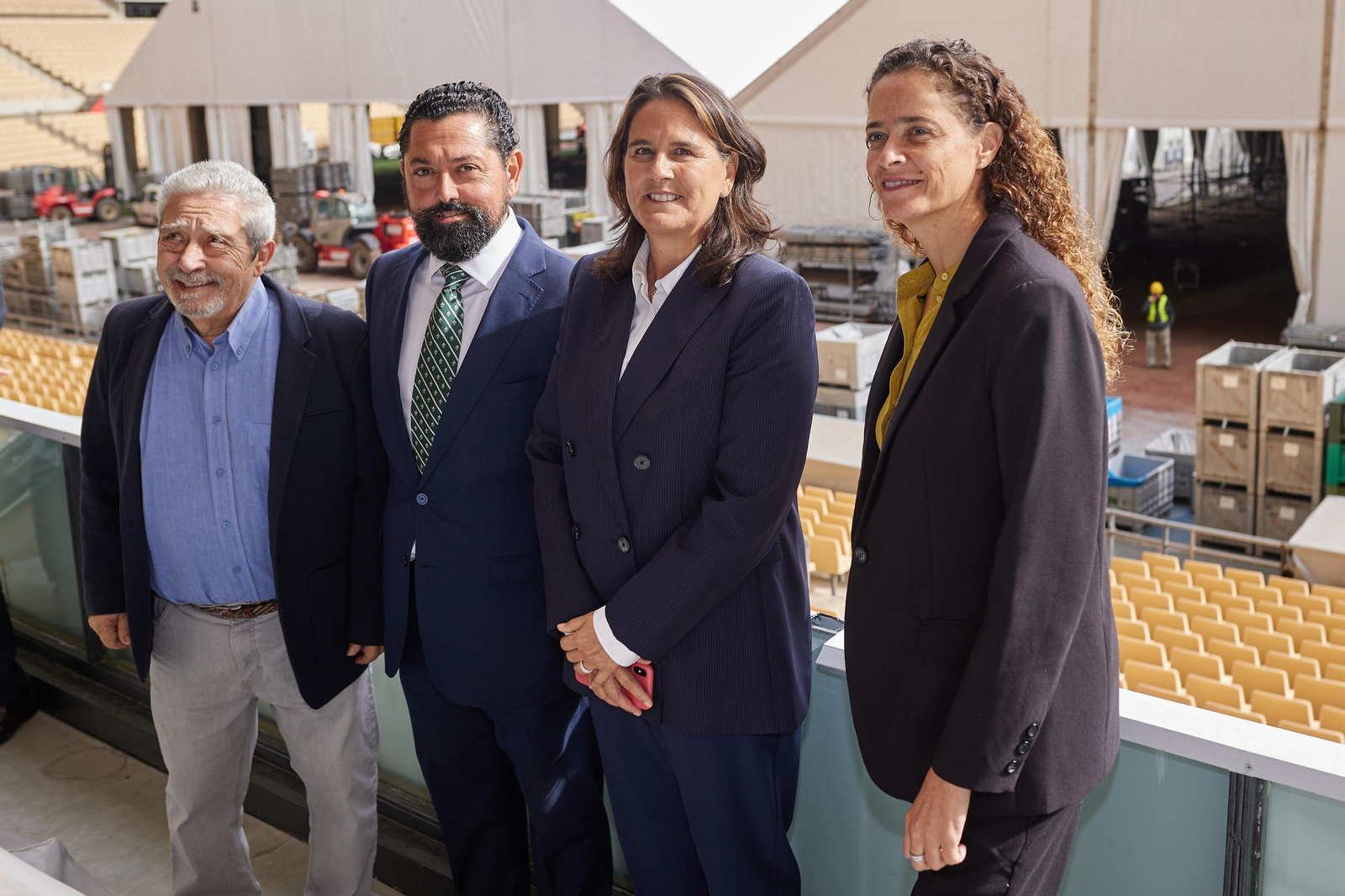 Las fotos del Estadio de la Cartuja para el tenis