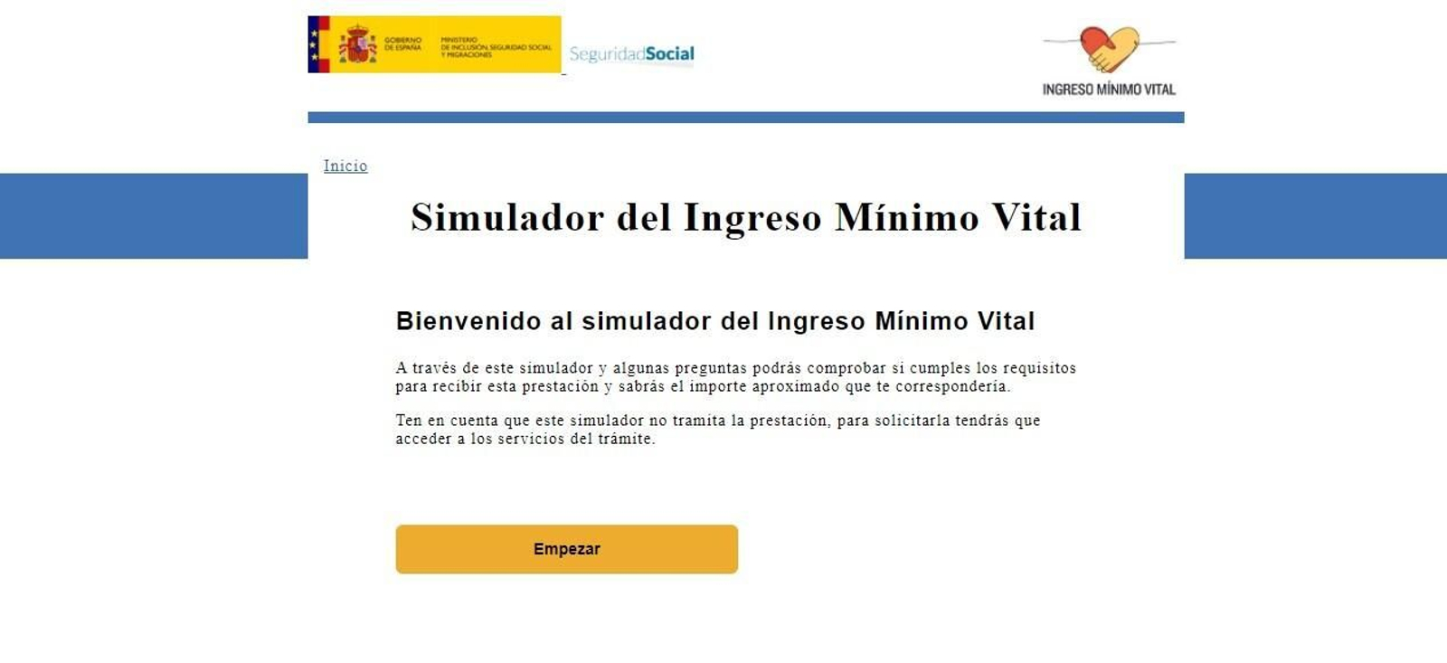 Con unas sencillas preguntas sabrás si puedes ser beneficiario del Ingreso Mínimo Vital.