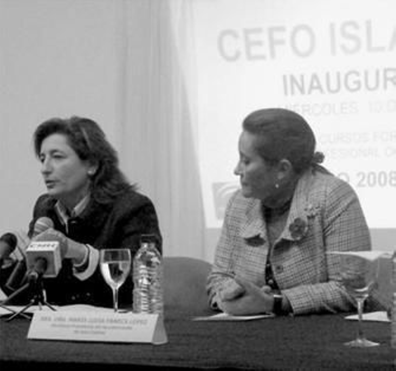 María José Prat y María Luisa Faneca.