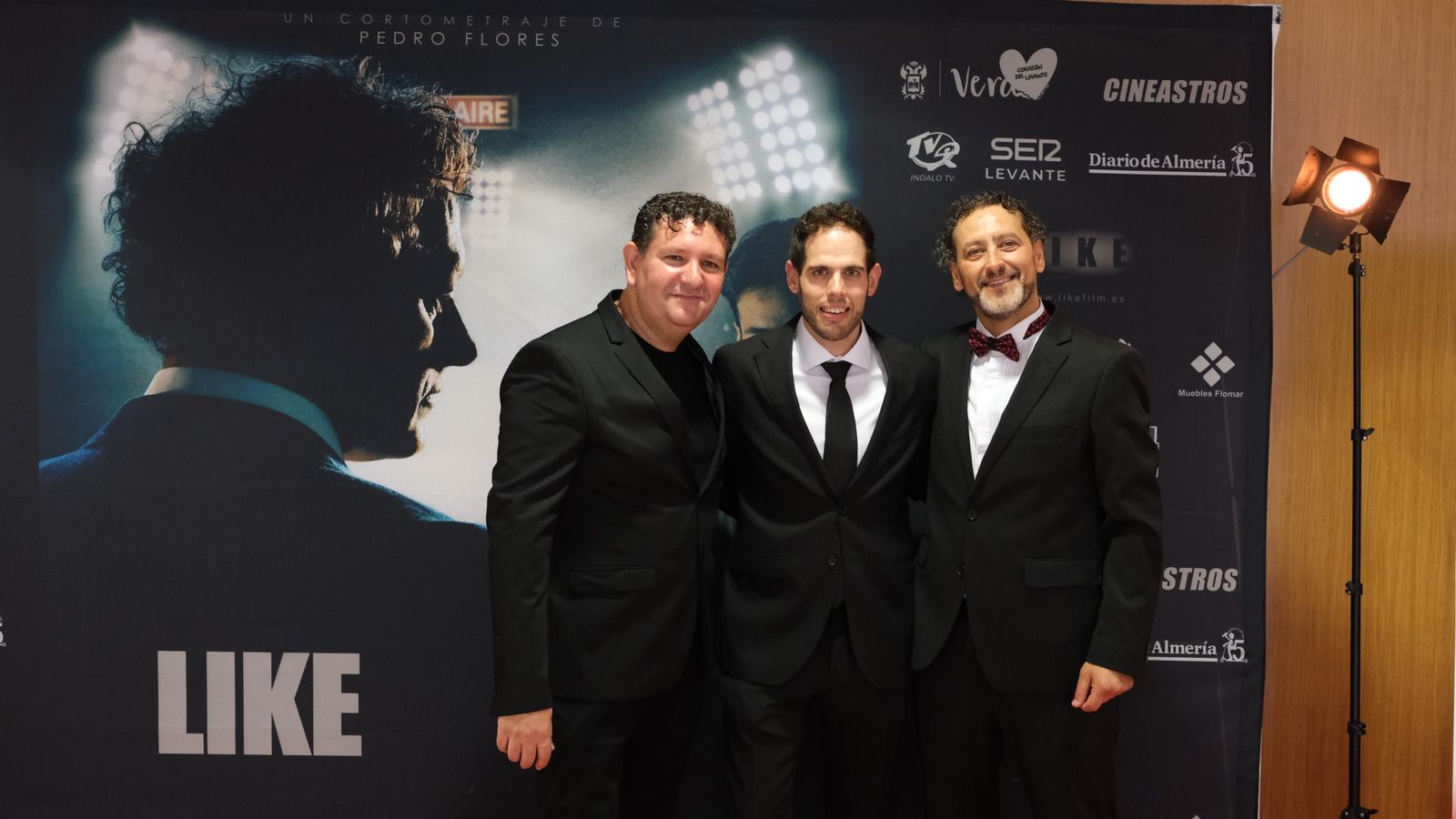 David Miralles, Pedro Flores y Ramón Flores.