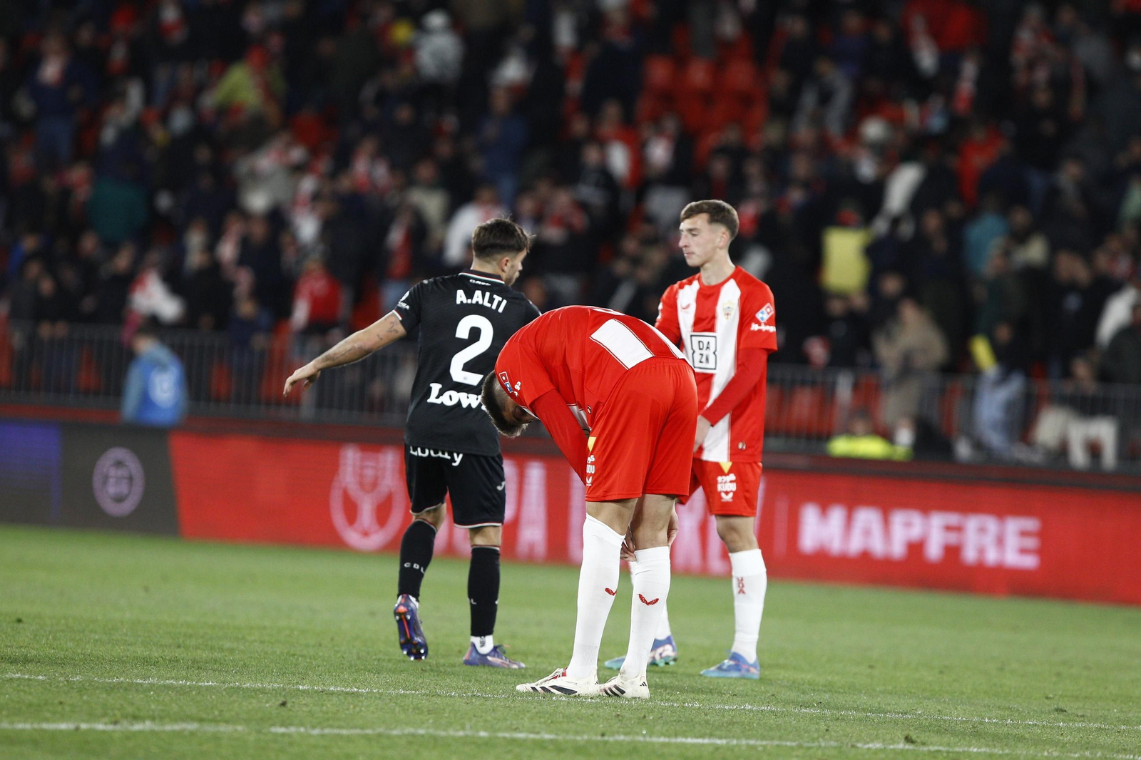 El partido U.D. Almería-C.D. Leganés de Copa del Rey, en imágenes