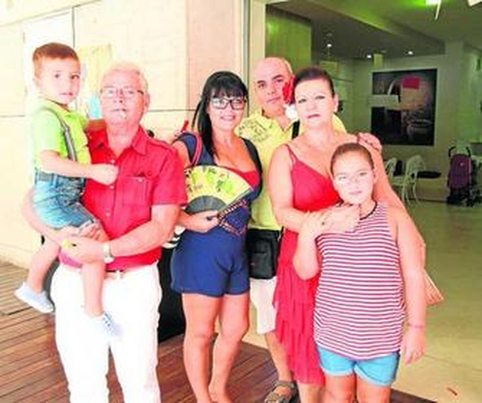 Carmelo, Mari Nieves, Carmen, Eduardo y Lucía.