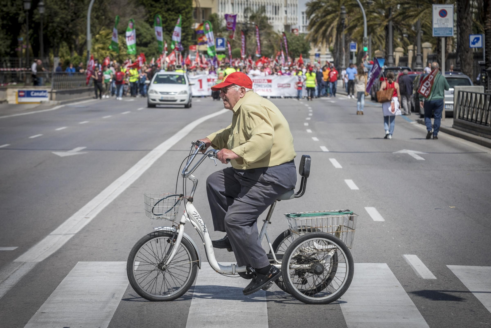 Manifestación de UGT y CCOO