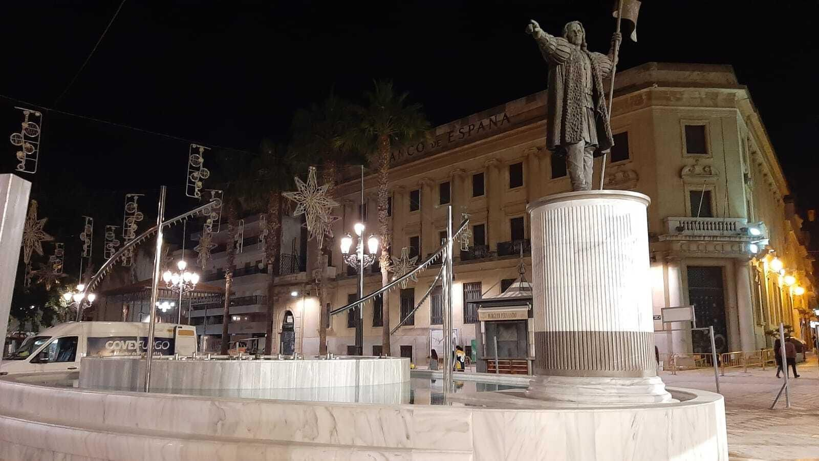 La nueva fuente de la Plaza de las Monjas.