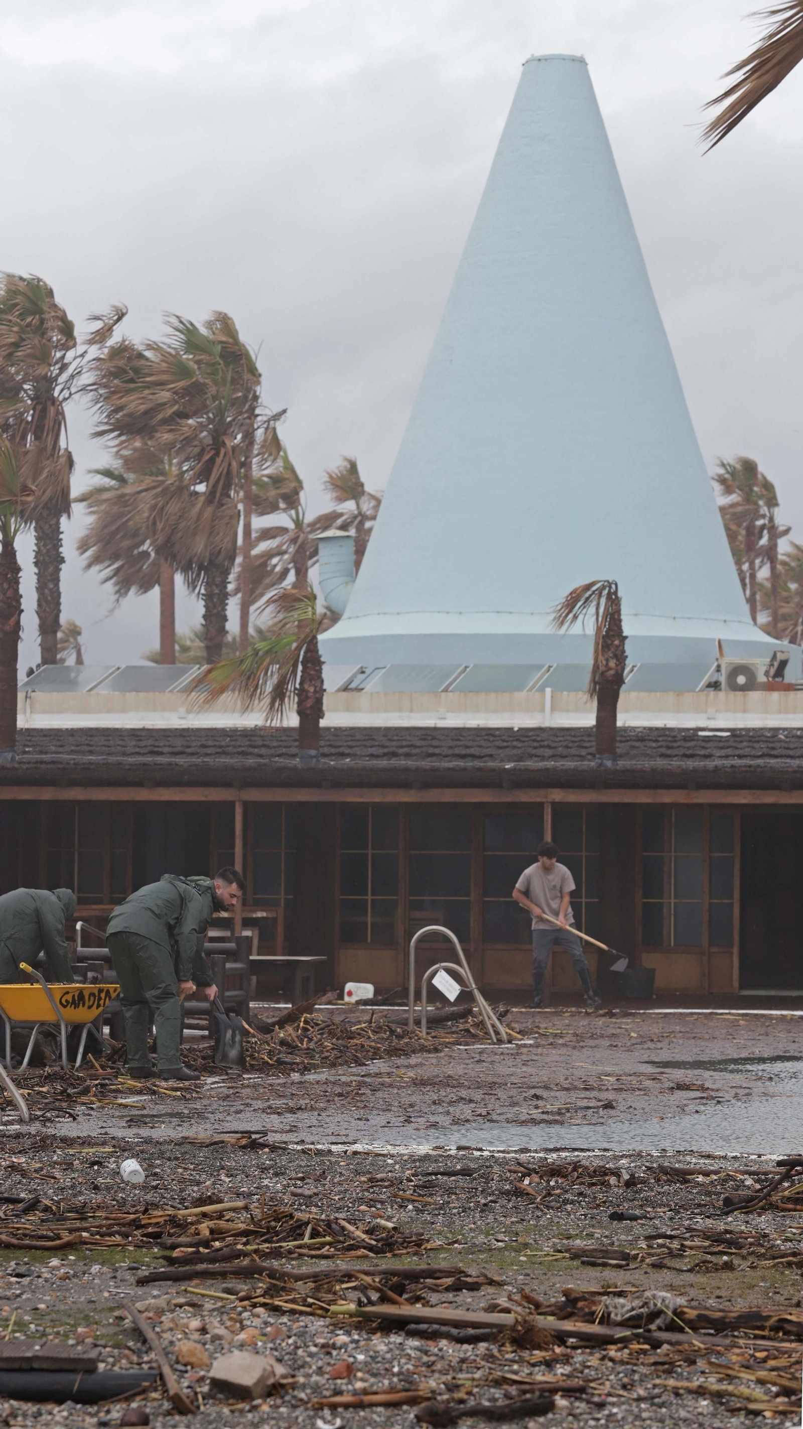 Fotos del restaurante Trocadero Sotogrande tras el temporal