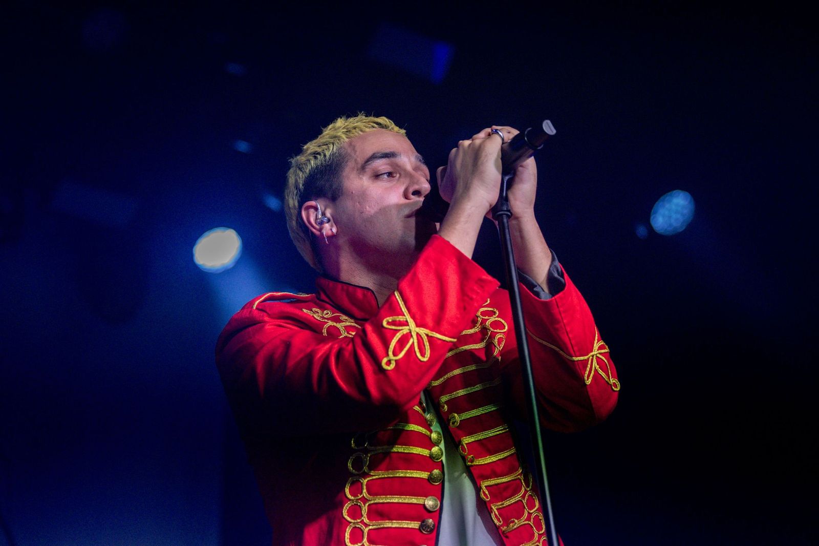 El artista Barry  B durante un concierto en La Riviera, en Madrid.