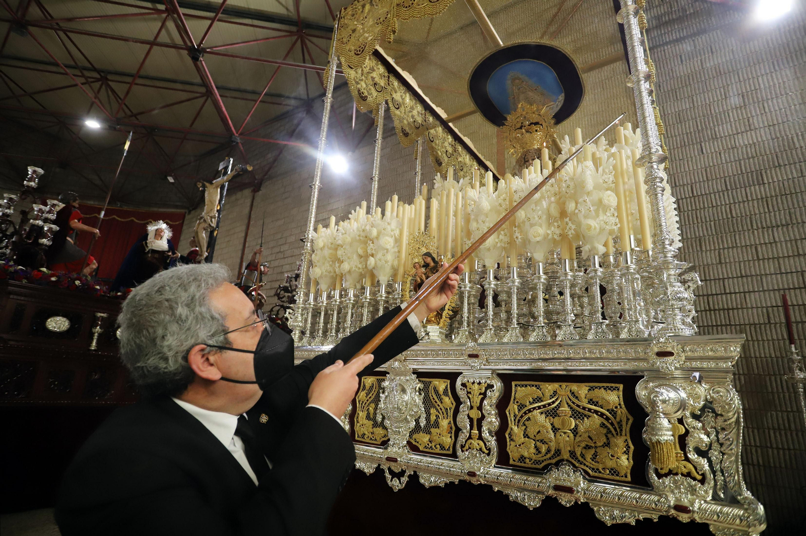 El nuevo palio de la Virgen de los Dolores