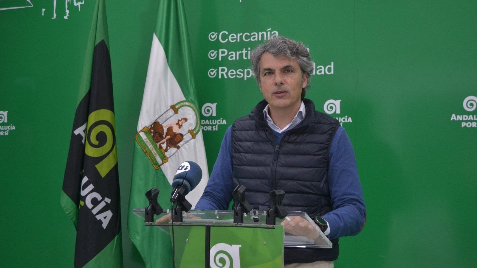 El portavoz andalucista, Fran Romero.