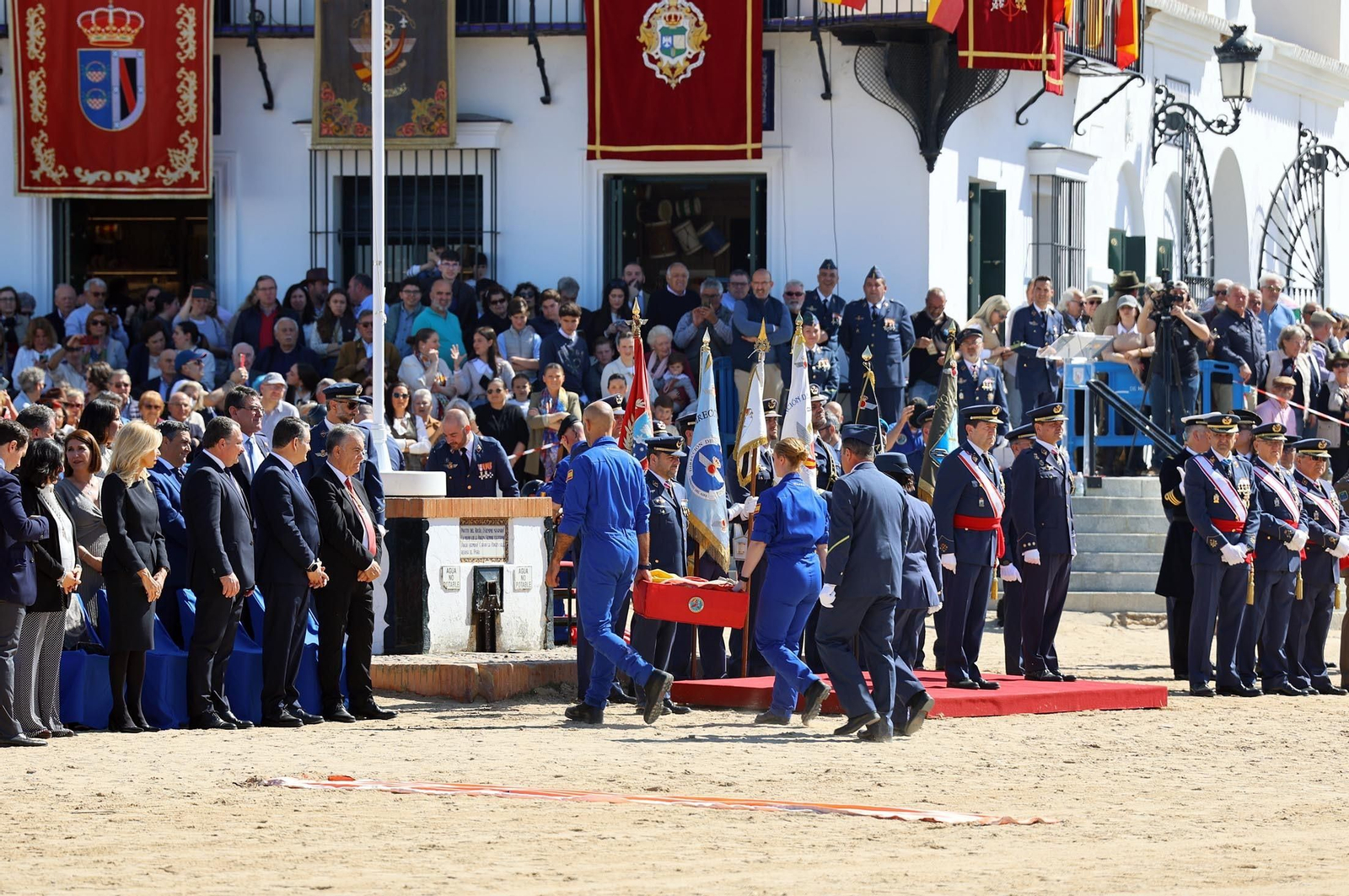 Imágenes del acto de Juramento o Promesa de Fidelidad a la Bandera Nacional en El Rocío