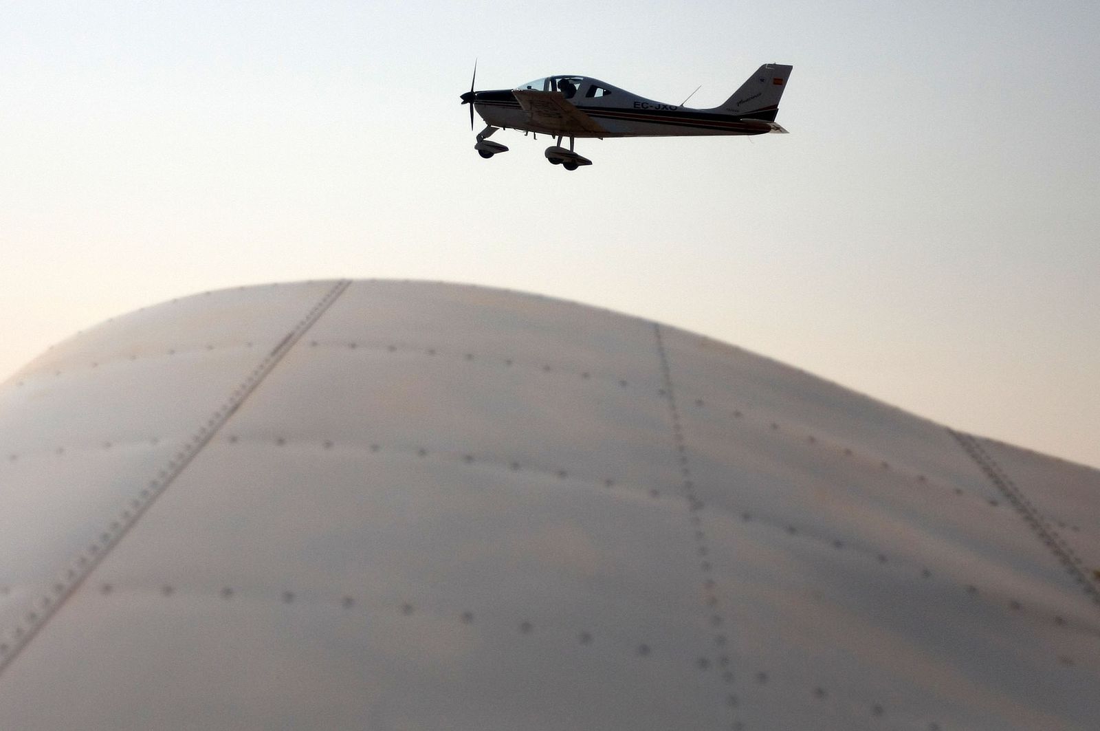 Imagen de archivo de avionetas en el aeródromo de Niebla.