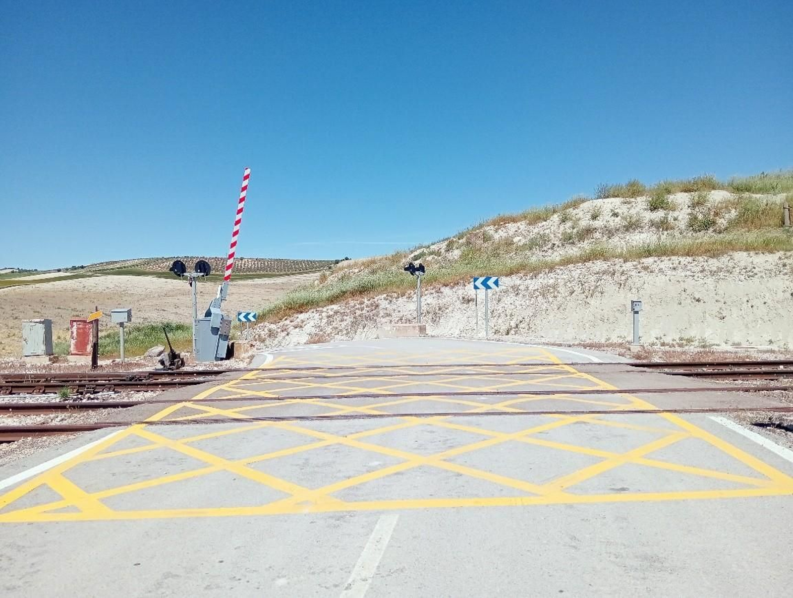 Paso a nivel en Guadahortuna.