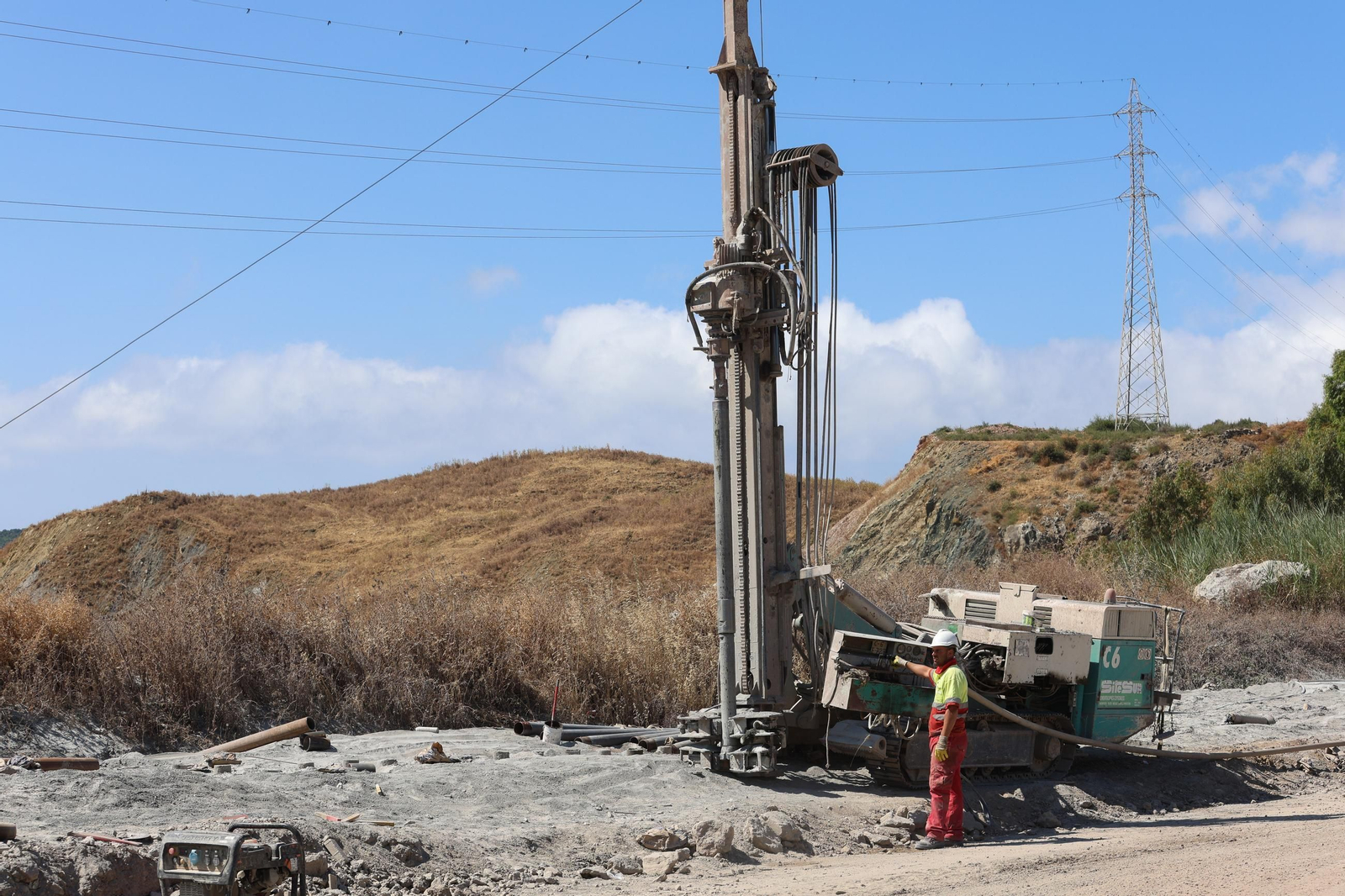 Fotos del estado de las obras del Acceso Sur a Algeciras en Los Pastores