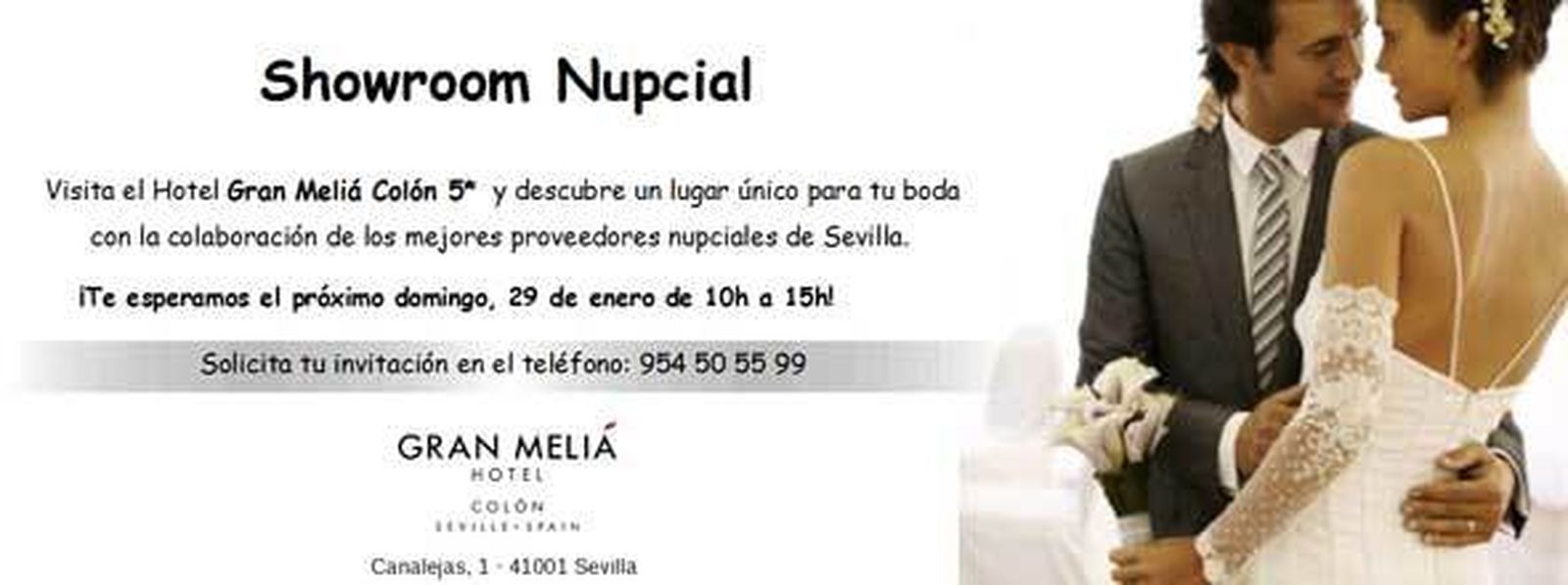 Un showroom nupcial te espera en el Gran Meliá Colón