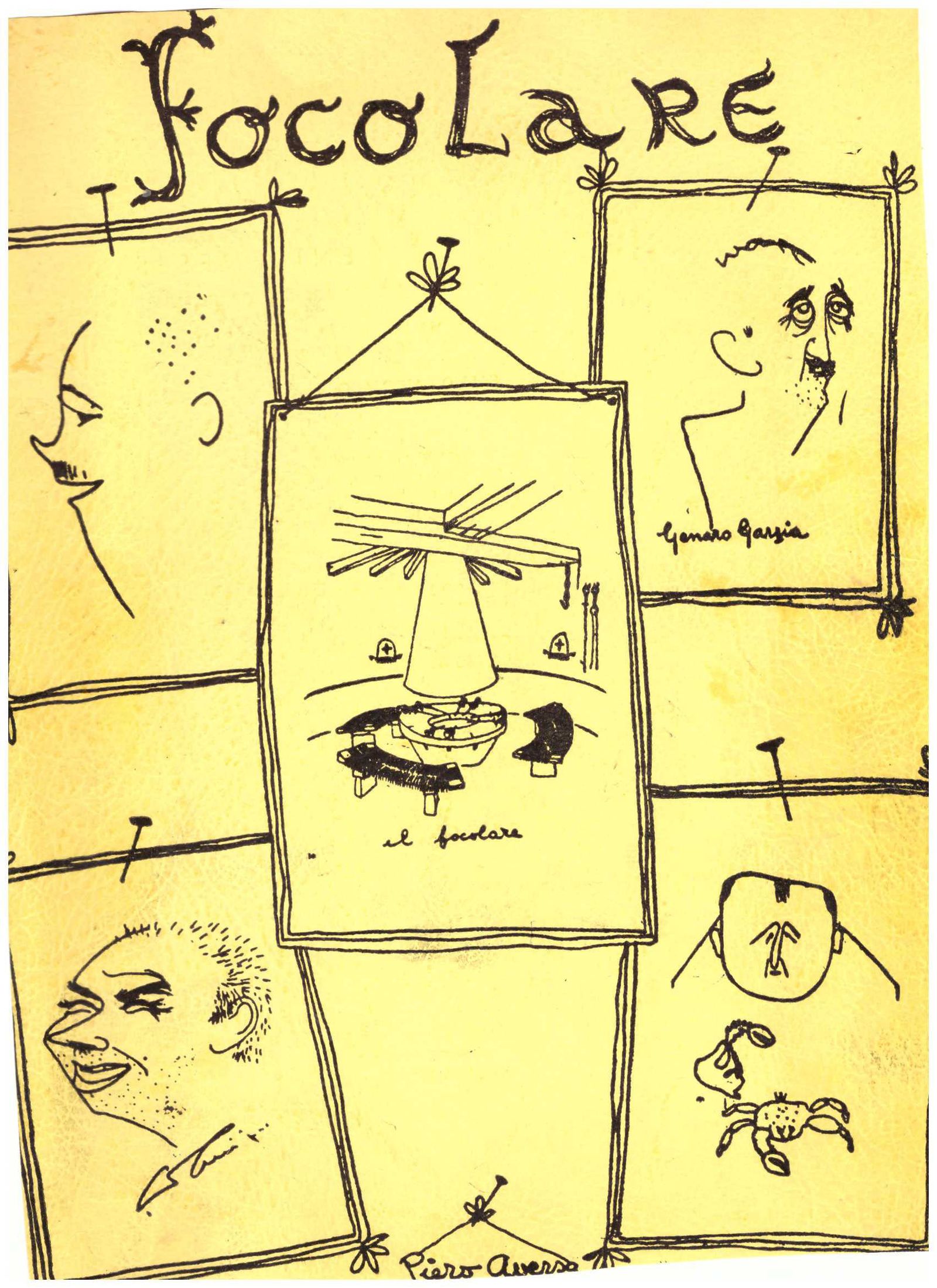 Amante de la buena comida su caricatura aparecía en la carta de un restaurante.