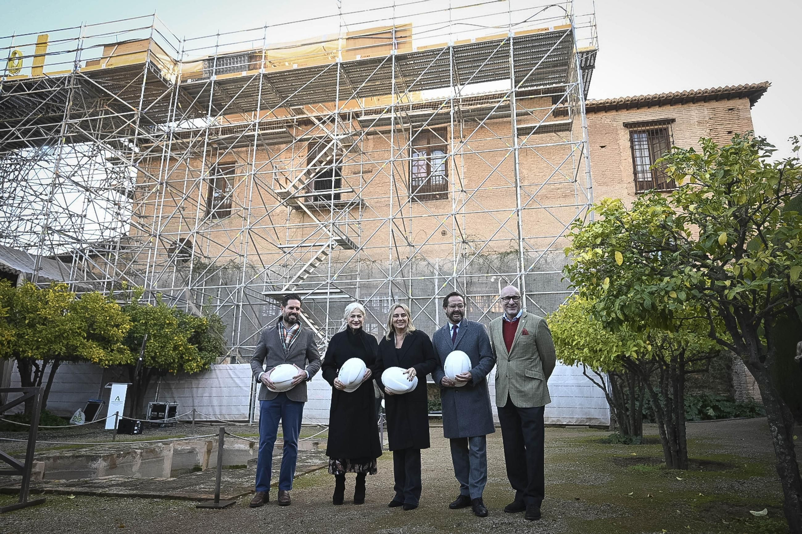 Fotos: las obras de restauración de las cubiertas del Mexuar y los Palacios Nazaríes de la Alhambra de Granada