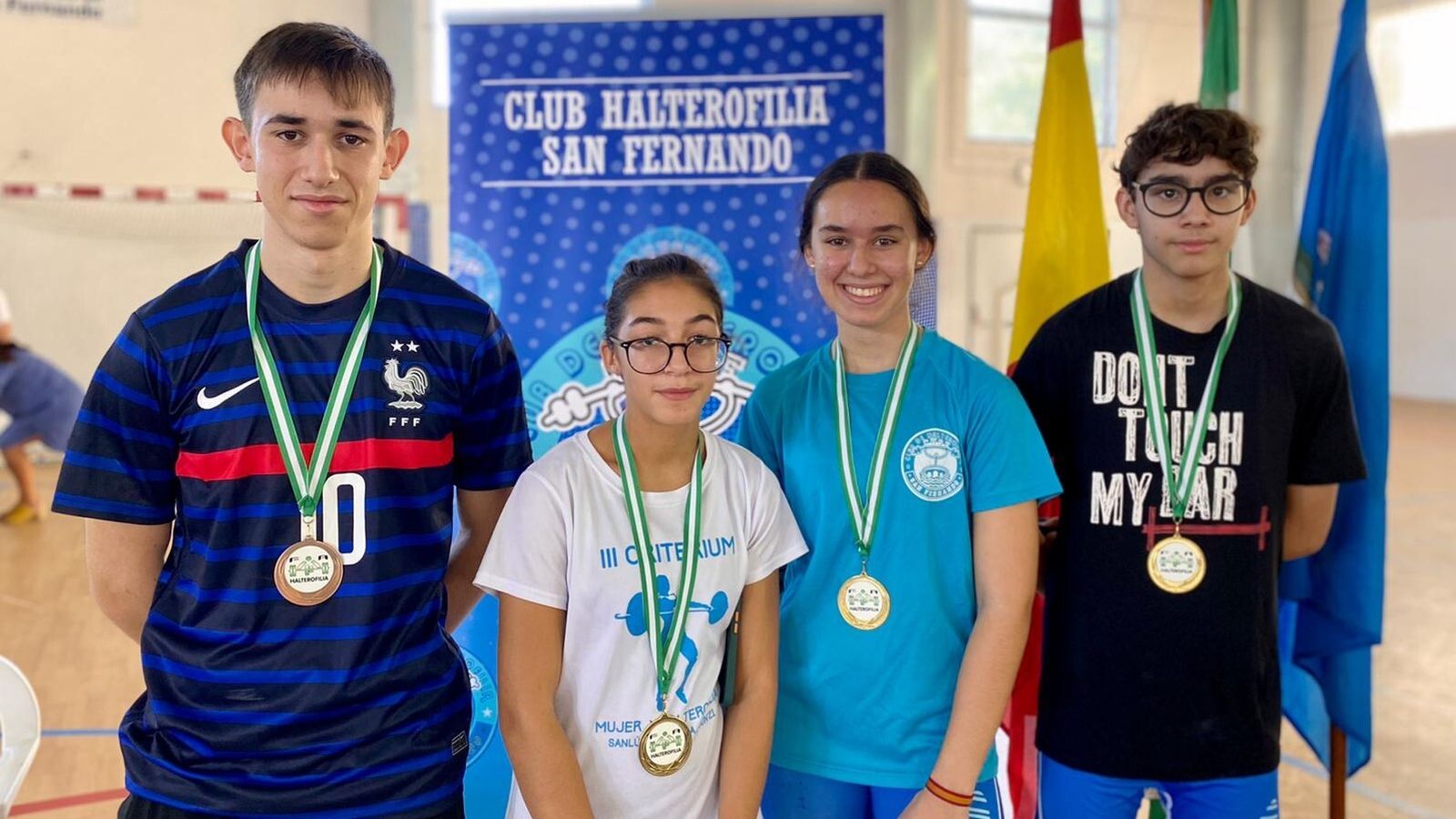 De izquierda a derecha, los jóvenes participantes del CHSF Pablo, Raquel, Carmen y Juan.