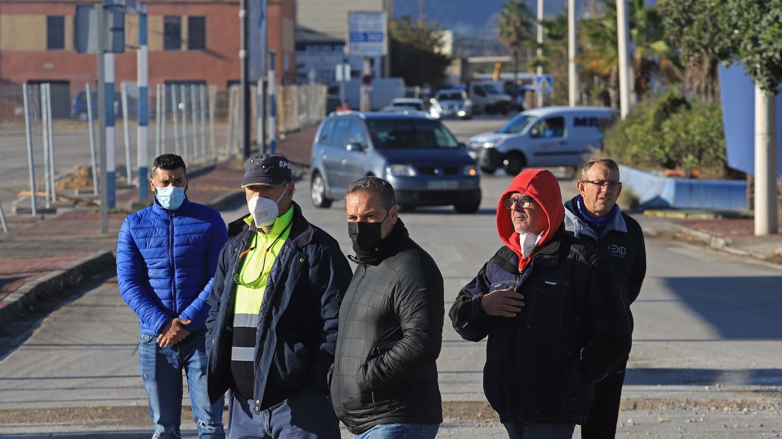 Fotos de los piquetes en el polígono de Palmones