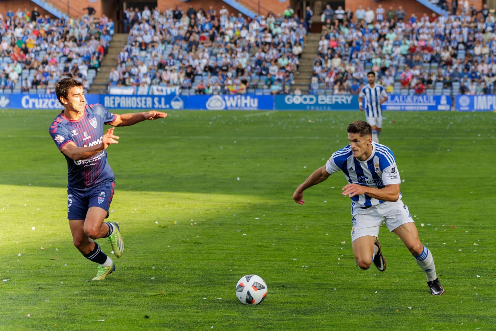 Imágenes del partido entre el Recre y la Segoviana