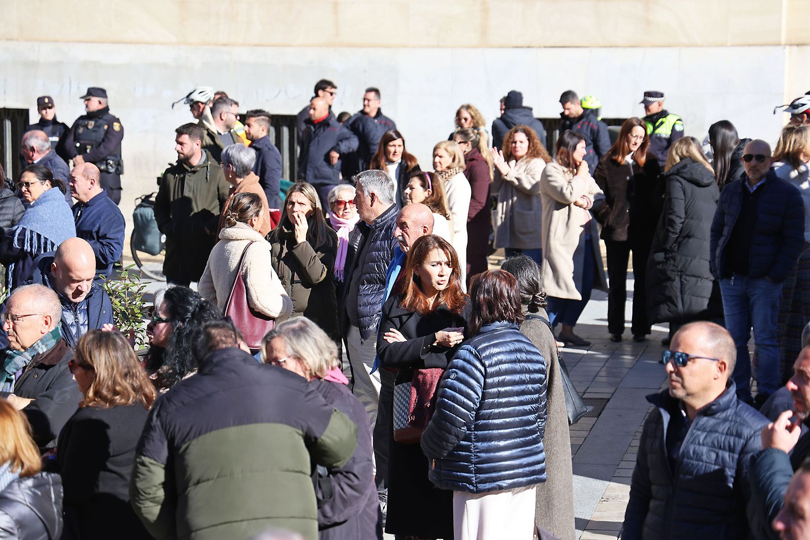 Las fotografías del minuto de silencio por el trágico accidente de tren