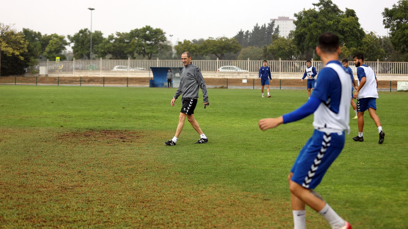 Primer entrenamiento del nuevo entrenador en el Xerez DFC