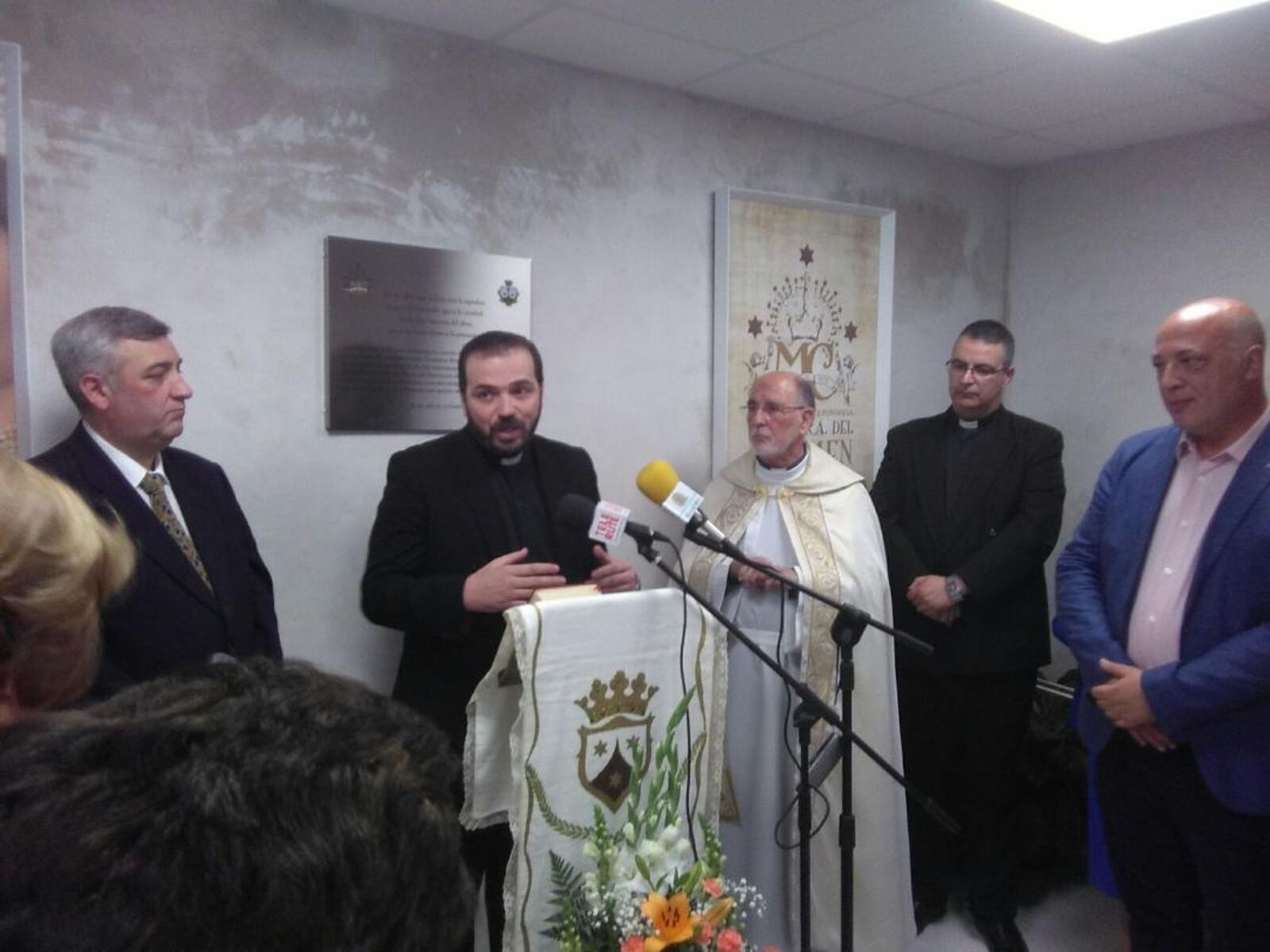 Un momento de la inauguración del local.